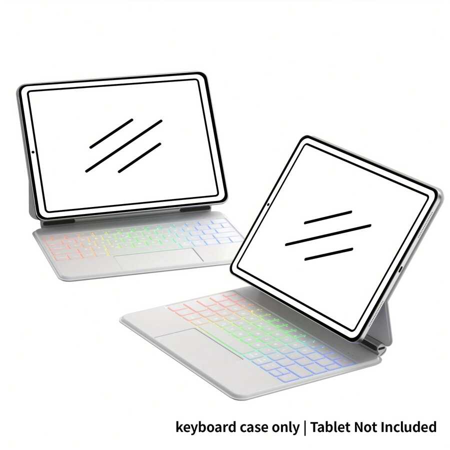 适用于 iPad 第 11 代（A16，2025 年）/第 10 代的带键盘保护套，配备 2022 款妙控键盘，按键回弹灵敏，带背光，表面防污，支持多点触控板
