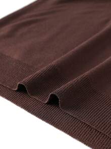 GRDR Men's Summer Round Neck Short Sleeve Knit Sweater, Suitable For Summer Outings, Essential For Fashionable Styling - Brown - View 10