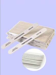 Bộ 3/5/10/20/50 dũa móng tay, độ nhám 100/180, họa tiết vằn ngựa, hai mặt, có thể giặt sạch, thích hợp để loại bỏ móng acrylic và nối móng, bộ dụng cụ chăm sóc móng, sử dụng tại salon và nhà. - Nhiều màu - Xem 10