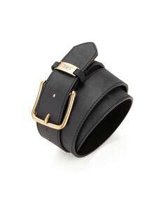 1条经典复古扣PU皮腰带，男女通用休闲简约时尚百搭腰带，适合日常佩戴或作为礼物 - BH1030 - 查看 15