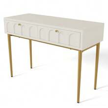 Sideboard Schubladenkommode Kommode Für Schlafzimmer, Creme-Weiß -H76.5/B100/T45 Cm - White - View 9