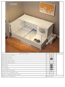 Enclosed Heating Cat Nest With Litter Box, All-In-One Maternity Ward For Cats, Breeding Box For Cats - Multicolor - View 18