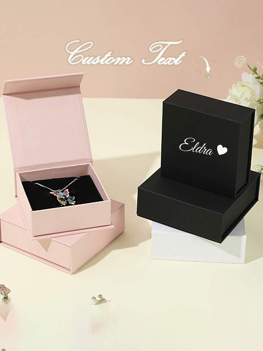 Customized Name Gift Box, Double-Sided Customized Gift Box, Personalized Bridesmaid Party Gift Box, Bridesmaid Invitation Gift Box, Bridesmaid Gift Box, Bride Party Gift Box, Blank Gift Box, Wedding Gift Box, Bride Gift Box, Bridesmaid Gift, Personalized Gift Box Cover, Magnetic Customized Gift Box Cover And Ribbon Gift