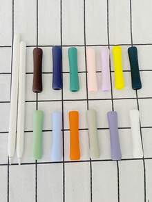 1/2/4/8 Pcs Silicone Pen Case, Pen Body Grip Case For 1st And 2nd Gen Universal Stylus Pen Case - Pink - View 8