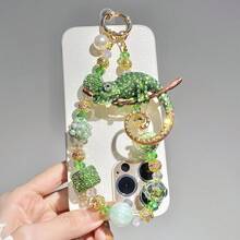 Green Phone Chain - Luxurious Dreamy Charm Beads, Unique Accessories Phones, Keychains, And Bags, Women - 綠色 - 查看 5