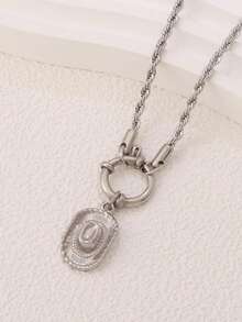 1pc Stainless Steel Western Cowboy Hat Pendant Necklace For Women Fashion 18K Gold Plated Clavicle Necklaces Jewelry ﻿ - Necklace - View 7