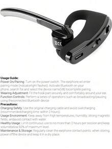 V8 Business Style Csr Stereo Wireless Earphone With Ear-hook - V8 - View 9