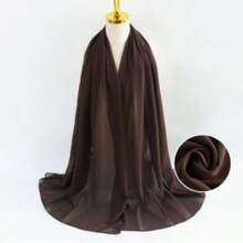 Women's Chiffon Shawl,Women's Coats, Mascadas,Handkerchiefs For Women,Simple Spring And Summer Scarf Shawl, Masked,Available In Multiple Colors Such As White, Burgundy, Black Beige, And Headscarf. Summer Beach Scarf, High-End Solid Color Multifunctional Headscarf, Can Be Used As A Shawl For Going Out, Traveling,Holiday - Multicolor - View 19