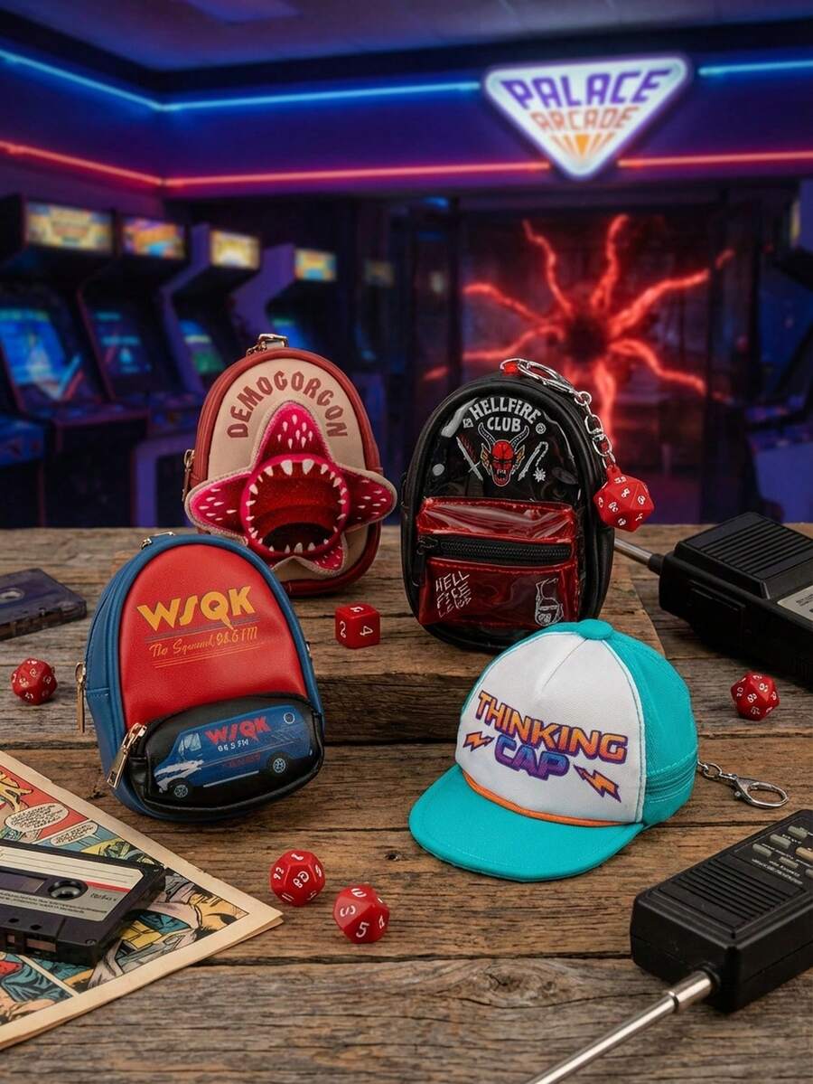 Stranger Things Officially Licensed Anime Figure Keychain Demogorgon Figurine Bag Clip Charms Backpack Decor 1Pc Netflix - Multicolor - View 1