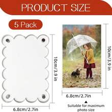 Khung ảnh acrylic từ tính mới, kẹp từ tính đa năng gắn trên tấm che nắng ô tô. - B - Xem 4