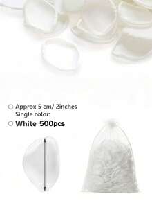 1000 cánh hoa hồng lụa trắng nhân tạo, thích hợp trang trí đám cưới, ngày Valentine, tiệc đính hôn, sinh nhật, trang trí bàn tiệc, rắc hoa, giỏ hoa cho bé gái, tiệc mừng em bé chào đời và nhiều dịp khác. - trắng - Xem 10