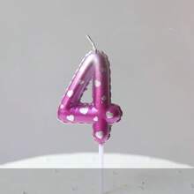 1pc Pink Floral Heart Decorative Balloon Candle, Handpainted Birthday Number 0-9 Candles, Happy Birthday Cake Topper, Birthday Party Decor, Suitable For Birthday, Anniversary, Gender Reveal, Bachelorette, Graduation - Princess Theme, Feather-Free, Multi-Purpose Celebration Candle, No Electricity Required - A - View 21