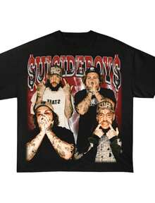 Local -66 SHIRT Merch G59 Shirt G59 G59 Merch Hoodie SuMusic Theme Graphic Print Crew Neck T-Shirt Sweatshirt Casual Wea - 黑色 - 查看 1