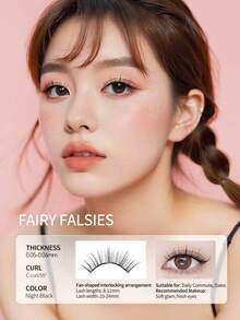 Mlen Diary Magnetic Eyelashes Set, 8-11mm Reusable Fake Lashes, No Eyeliner Needed, Upgraded 3D Dual Magnetic Eyelashes, Portable Glue-Free Lash Clusters, Create A Lightweight Natural Makeup Look - Natural Lashes - View 8