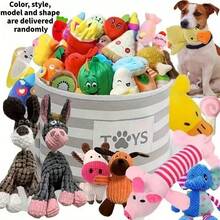 Multi-Piece Multi-Size Polyester Dog & Cat Chew Doll Set, Assorted Patterns & Styles, Plush Toys, Rope Toys, Suitable For Various Small & Medium Dogs, Multiple Dogs & Cats For Boredom Relief, Interactive Training, Outdoor Exercise, Dental Health & Oral Care, Essential Pet Accessories - Multicolor - View 5