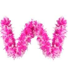 Feather Boas-35g/45g Turkey Chandelle Feather Boa - Pink Fusica - View 7