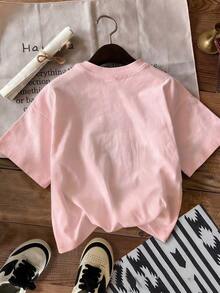 Camiseta de algodón linda y creativa con estampado de pan y mermelada "Go Spread The Gospel" para niñas. Suave y agradable al tacto, adecuado para uso diario y al aire libre, elegante y vers - Verde militar - Ver 9