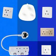 2/4/8/12/16/20/24pcs Pear-Shaped British Style Baby Power Socket Covers, UK Standard Outlet Protectors, Children Party Home Decor, Gifts - Multicolor - View 2