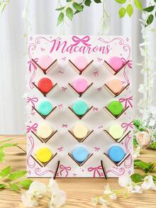 Giá trưng bày bằng gỗ 15 ngăn hình nơ hồng và bánh macaron, thích hợp cho các buổi họp mặt gia đình, tiệc sinh nhật, trang trí đám cưới, tiệc mừng em bé, tiệc tiết lộ giới tính, lễ kỷ niệm, trưng bày thực phẩm nhà bếp, trang trí nhà cửa, đồ dùng tiệc tùng. - nơ - Xem 10