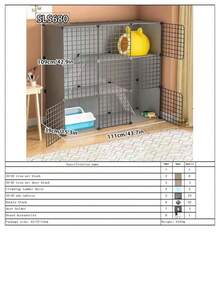 Modular Cat Cage, Cat Game Fence, Cat House, Suitable For Kittens And Adult Cats, Indoor Home Use - Multicolor - View 26