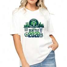 Seattle World Cup 2026 T-ShirtLeisure - 白色 - 查看 2