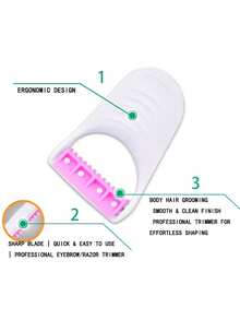 女士迷你手动剃毛器——一款去除各种体毛的工具。这款剃毛器使用顺滑舒适，适用于女性私密部位及其他身体部位的脱毛。它是日常美容必备品。 - 彩色 - 查看 4