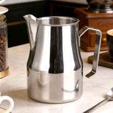 Bình tạo bọt sữa chuyên nghiệp bằng thép không gỉ, bình sữa vòi tròn, cốc tạo bọt sữa cho cà phê latte art (350ml, 450ml, 680ml) - Nhiều màu - Xem 1