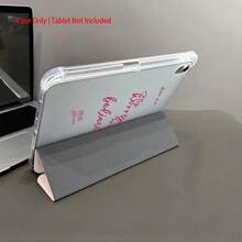 Rosa Rosen Muster Schutzhülle für Tablet - Geeignet für Liebhaber des süßen Stils und Modebegeisterte, aus weichem TPU-Material mit Stiftfach, kompatibel mit iPad 10. Generation 10,9 Zoll 2022/Air 13(M3 2025)/Air 11(M3 2025), kompatibel mit Samsung und anderen - Verschiedenfarbig - Übersicht 8