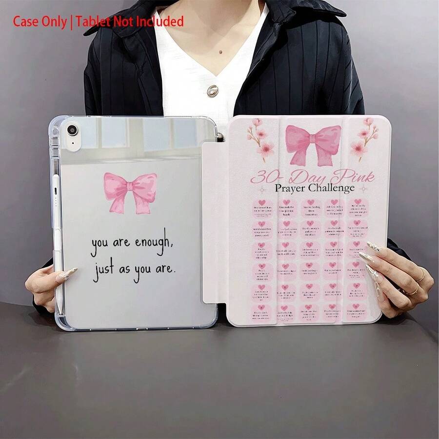 Soft TPU Tablet Case With Bow Pattern, Suitable For Sweet And Fashion Lovers, Compatible With IPad 10th Gen 10.9", Air 13" (M3 2025), Air 11" (M3 2025), And Tablets - Multicolor - View 1