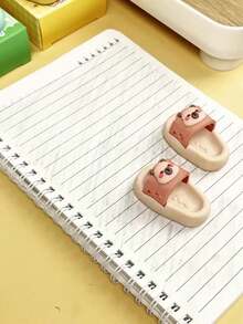 1 cục tẩy mini hình dép dễ thương, thiết kế hình gấu trúc và gấu, đồ dùng văn phòng phẩm sáng tạo, không lem mực, thích hợp cho trường học và văn phòng. - Nhiều màu - Xem 8