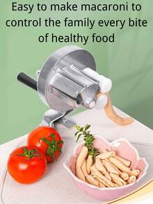 Máy làm mì thủ công, máy làm mì quay tay, máy ép mì gia dụng bằng hợp kim nhôm, thích hợp cho nhà bếp, làm mì Ý, mì Fettuccine, mì Gnocchi, mì Risotto. - Nhiều màu - Xem 9