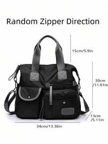 Women's Nylon Shoulder Bag Waterproof Crossbody Bag Large Capacity Multifunctional Tote Travel Bag - Multicolor - View 6