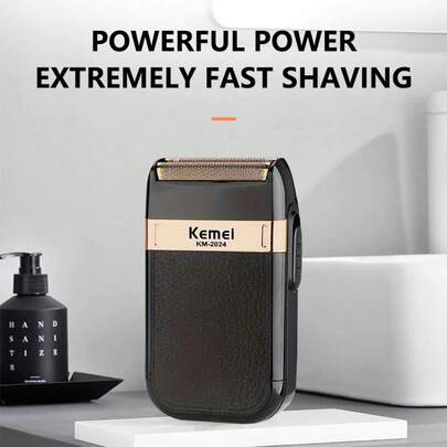 Kemei Máy cạo râu điện cầm tay KM-2024 dành cho nam, máy tỉa râu chuyên nghiệp, máy cạo râu điện sạc USB, máy cắt tóc, máy cạo râu điện kiểu chuyển động tịnh tiến, món quà thích hợp cho bạn trai và bố.