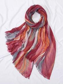 1 chiếc khăn choàng xếp ly nhiều màu ombre phong cách Bohemian dành cho nữ, thanh lịch và thời trang, phù hợp làm phụ kiện đội đầu khi ra ngoài, mềm mại và chắn gió, lý tưởng cho sử dụng hàng ngày, buổi tối, du lịch, đám cưới, giữ ấm nơi công sở, quà tặng ngày lễ, đi biển. - Nhiều màu - Xem 17