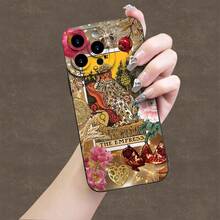 Fashion Mobile Phone CaseThe Empress Tarot Card Collage (Flowers, Pomegranate, Symbols, Etc.)Hot-Selling Creative Cartoon Pattern, New Angel Eye Mobile Phone Case, Fun, Simple And Fashionable Personality  For Men And Women Suitable For  Mobile Phone Case11/12/13/ 17 Case Scover De  17 Pro Max 17 Pro Max Case - Màu hỗn hợp - Xem 4