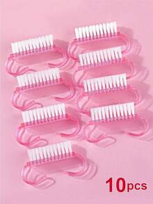 1/5/10pcs Nail Brushes, Multi-Functional Nail Care Brushes, Used For Nail Cleaning, Dust And Dirt Removal - One Size - View 3
