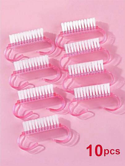 5/10pcs Nail Brush, Multi-Functional Brush For Nail Care, Nail Cleaning, Nail Dust Removal And Dirt Cleaning