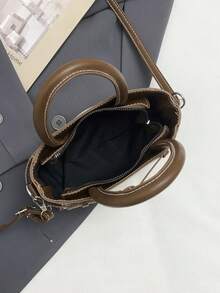 Una bolsa de mujer tipo bandolera con estilo retro, sencilla pero sofisticada, un nuevo modelo exquisito y clásico del 2026 - Multicolor - Ver 12