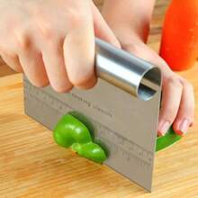 1 chiếc dao vét bột bằng thép không gỉ có vạch chia độ, dao cắt bột chính xác, dụng cụ làm bánh thiết yếu và dao cắt thớt. - Nhiều màu - Xem 2