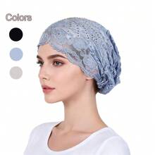 Chapéu leve de renda com estampa floral para primavera/verão, estilo boêmio, confortável para usar em casa, na praia ou em férias. - Chapéu de renda - Ver 12
