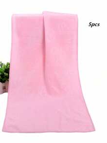 5条装，压花小熊图案超细纤维浴巾，尺寸70.1厘米*30厘米。吸水性强，柔软亲肤，不起毛，不易褪色。可作为礼品毛巾。采用超细纤维材质，压花加厚设计，柔软吸水。 - 彩色 - 查看 10