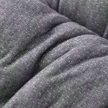 竹纹床笠床垫套 – 单人件，200x220厘米，高40厘米，100%纯棉玉色 - 灰色 - 查看 3