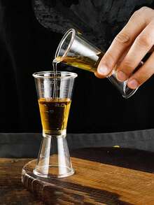 1pc Transparent Plastic Double-Head Measuring Cup, Plastic Double Clip Tool, Double-Head Clamp Set, Party Beverage Measuring Cup Kitchen Tool Kit, Measuring Cup, Double-Head Measuring Cup, Beverage Mixing Tool, Kitchen Tool, Perfect For Making Fancy Drinks, Mixing Various Beverages, Suitable For Daily Use, Kitchen, Restaurant, Party, Wedding, Birthday Party, Housewarming, Christmas - View 8