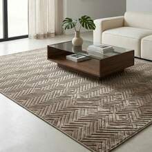 Casa Laura Enxovais Soft Flannel Rug In Modern Prints 2.00 X 1.50 - Various Colors - SÍMBOLOS MARRONES - Ver 1