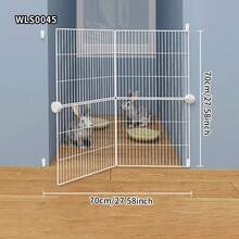 Parque de juegos plegable para mascotas con rejilla de alta densidad, adecuado para gatitos, conejos, hámsteres, perros pequeños, cobayas, diseño de enclavamiento, valla a prueba de fugas - Multicolor - Ver 3