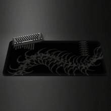 1 tấm lót chuột chơi game hình con rết phong cách Gothic tối màu - Tấm lót bàn lớn bằng cao su chống trượt với thiết kế gân, bề mặt polyester bền, phù hợp cho văn phòng và chơi game, món quà lý tưởng cho nam và nữ, tấm lót chuột để bàn, món quà hoàn hảo cho bạn bè - Nhiều màu - Xem 3