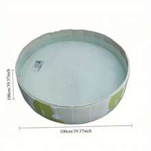 Available In Two Sizes: Medium 100cm And Large 120cm, Both With Adjustable Pool Width. This Foldable Pet Bathtub Is A Portable Pet Swimming Pool, Very Suitable For Outdoor Recreation And Bathing. The Product Is Easy To Carry And Has A Durable Design. - White 39.3 X 11.8 Inches - View 11