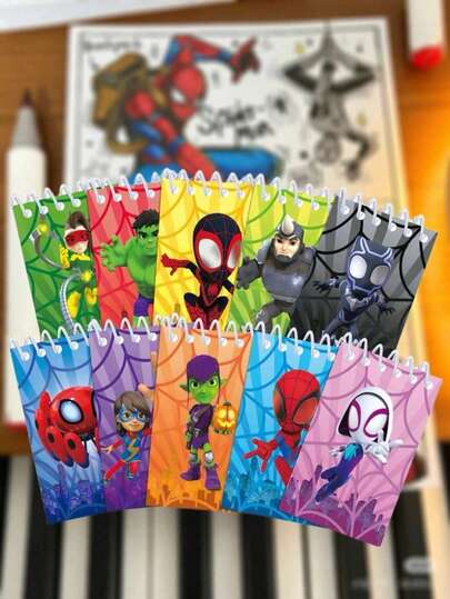 Cuaderno de espiral, cuaderno práctico de moda para estudio diario, toma de notas, trabajo de oficina y colección de fans. Entrega aleatoria.