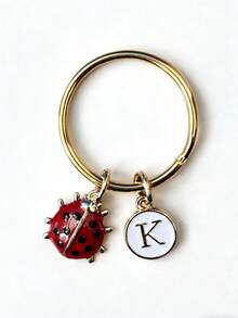 Ladybug Metal Keychain, Customizable, Back To School Bag Keychain Gift, Mother's Day Father's Day Gift, Gift For Boys - Red Ladybug - View 11