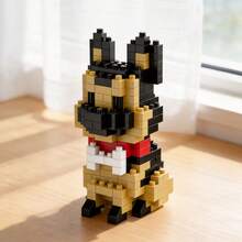 8pcs Cute Puppy Micro Particle Building Blocks, ABS Resin Material, Soft & Stress-Relieving, DIY Creative Construction Toy, Adorable Desktop Decor, Suitable For Collection, Gift For Kids, Classroom Rewards, Back To School, Birthday, And Small Gift For Friends - Multicolor - View 15